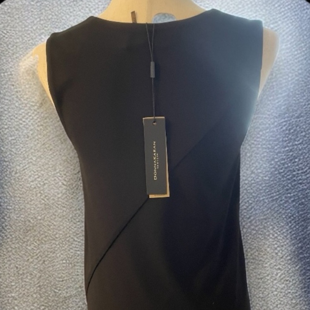 SOLD💖 Donna Karan Long Black Knit Sheath with
V-Neck and Side Slit NWT - Picture 10 of 16
